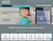 Tablet Screenshot of izone.com.au